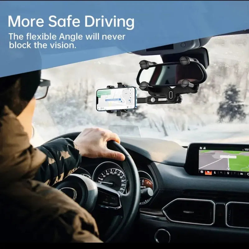 Car Rearview Mirror Phone Holder